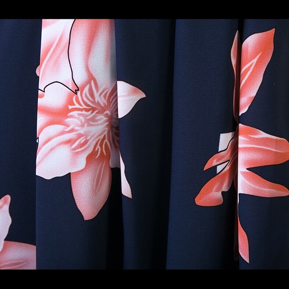 Navy and pink lily maxi dress restocked! - Picture 6 of 6